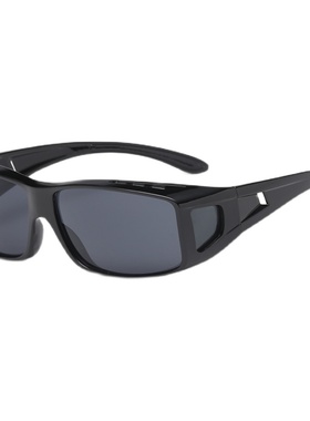 茶大框防风沙男骑行眼镜中老年女太阳镜墨镜飞秒白内障术后护目镜