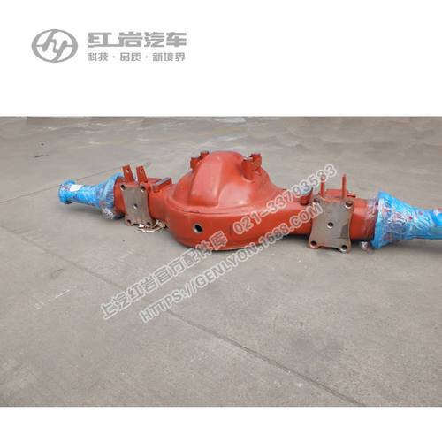 红岩杰狮原厂双联H6A后桥壳带螺母组件总成 红岩杰狮原厂后桥壳体 - 图1