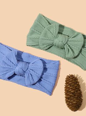 48 Colors Bow Baby Headband for Child Bowknot Newborn Headwe