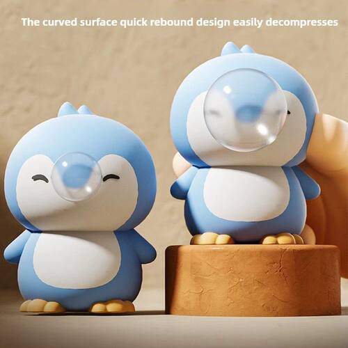 Cute Capybara Animal Spitting Bubbles Squish Squeeze Toy Anx - 图0