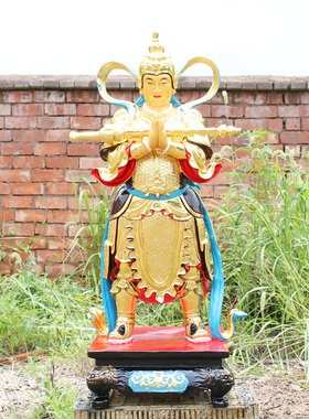 华音殿树脂玻璃钢佛像韦陀天菩萨