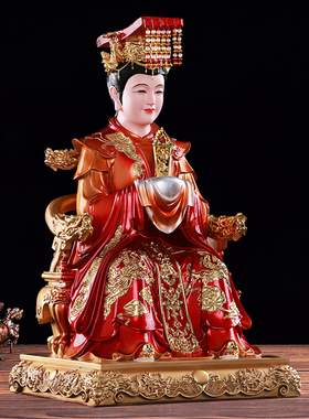 新款铜彩妈祖娘娘神像