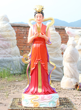 华音殿树脂玻璃钢佛像七仙女神像