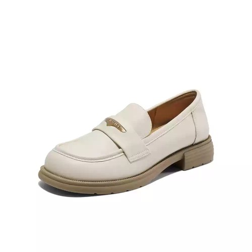 百丽海鸥乐福鞋女鞋2025春新款黑色小皮鞋深口单鞋D7D1  D7D1DAA5 - 图3