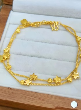 金店同款沙金手链女款2025新款