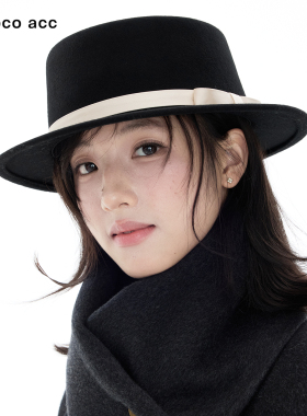 Lacoco法式100%羊毛礼帽女