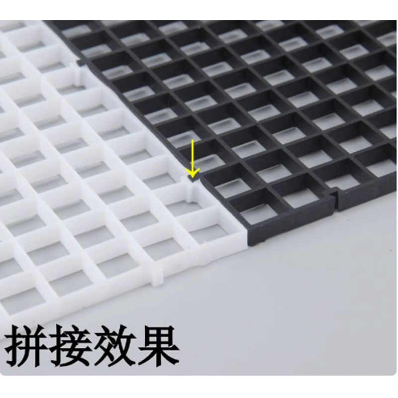 鱼缸底滤板隔板底部过滤板垫板水族网格板可拆剪可拼接造景分隔板 - 图2