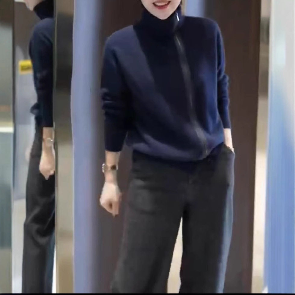 今年流行特惠241159大爱美依缘2025新款高领拉链纯色外套休闲长裤,淘宝优惠券,粉丝福利购,淘宝优惠卷