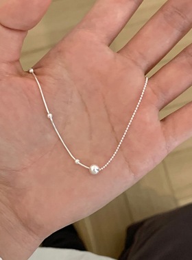 小众设计感蛇骨链项链女简约冷淡风时尚气质短款百搭高级感锁新品