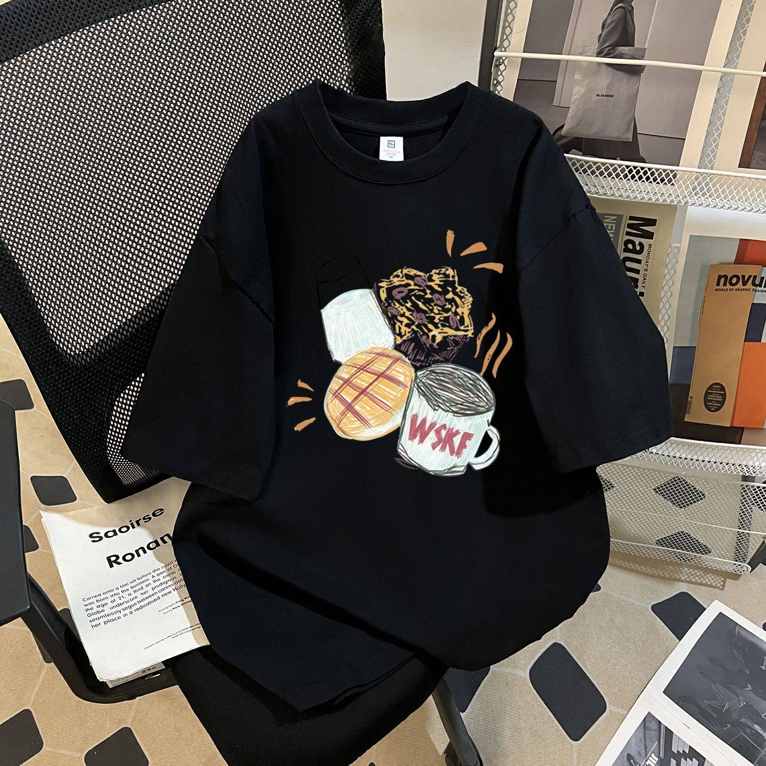 夏季纯棉短袖t恤男女童装2026新款圆领百搭中大童韩版印花上衣,淘宝优惠券,粉丝福利购,淘宝优惠卷