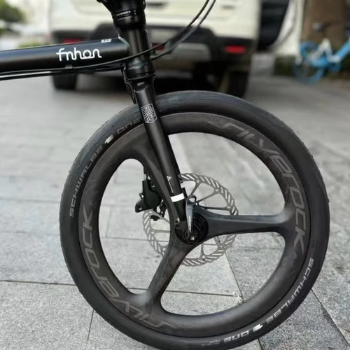 silverock 碳钎维T700 三刀碟刹中锁轮组349 16寸小轮折叠车专用 - 图1