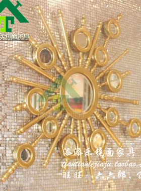 简约现代时尚精致壁饰壁挂墙饰装饰镜玄关镜工艺镜客厅背景墙挂镜