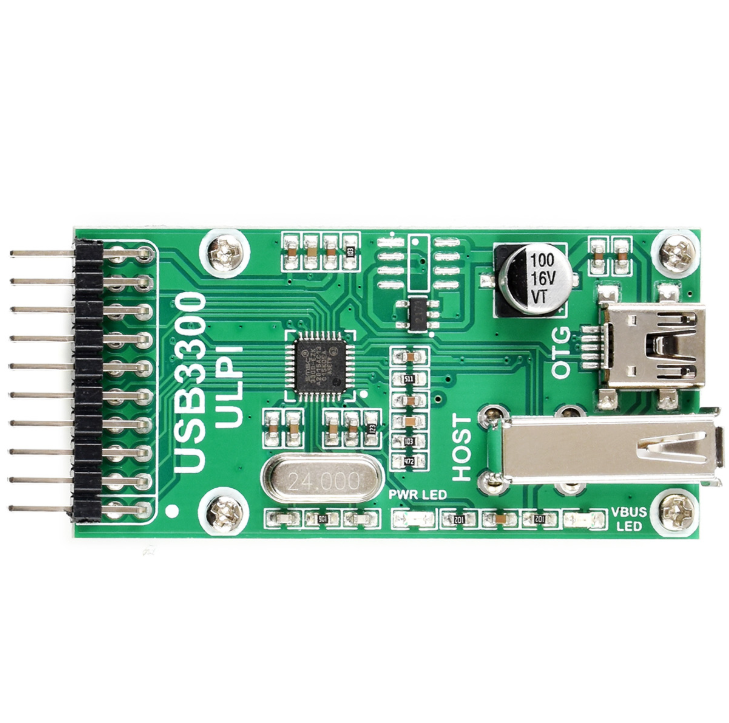 微雪 USB3300 USB HS Board 通信模块 Host OTG PHY ULPI 开发板 - 图2