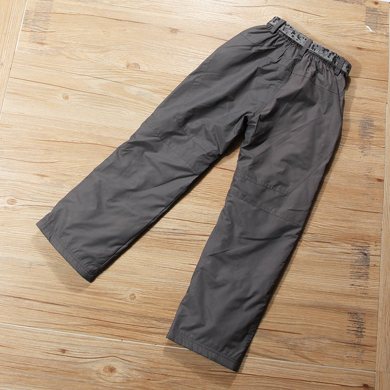 童装夹裤冬季新款中大童男童防水双层滑雪裤女童加绒拼接脚口长裤,淘宝优惠券,粉丝福利购,淘宝优惠卷