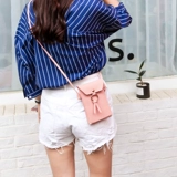 Маленькая сумка через плечо, небольшая сумка, кошелек, мобильный телефон, сумка на одно плечо, в корейском стиле