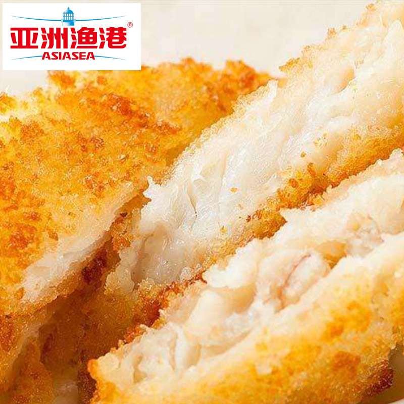 亚洲渔港鳕鱼条 深海鳕鱼排肉质肥美富香炸酥脆310克10片装