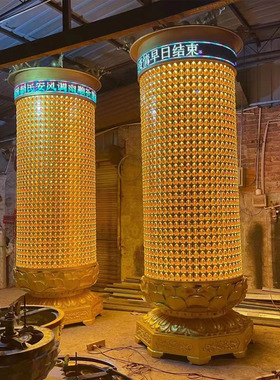 寺庙大型千佛灯塔大殿万佛宝塔