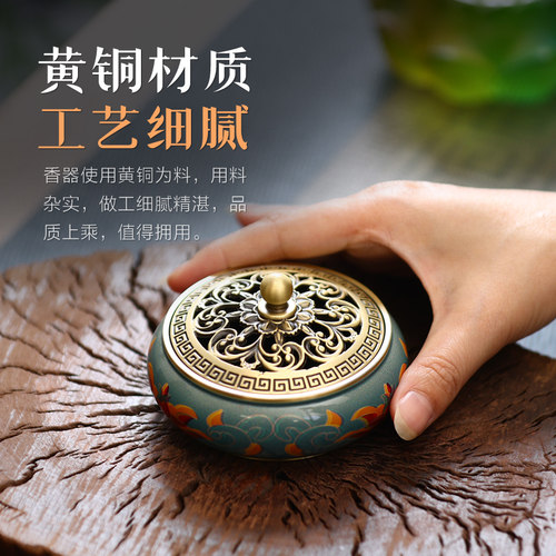 銅 細工 蓮華香炉 室内盤香塔 香篆炉 茶室香薫炉 工芸