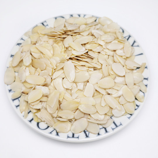 进口原味生杏仁片甜杏仁大杏仁熟杏仁扁桃仁片烘焙巴旦木片糯米船
