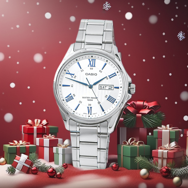 卡西欧CASIO手表男士防水表指针时尚商务石英男表 MTP-1384D-1A7A - 图1