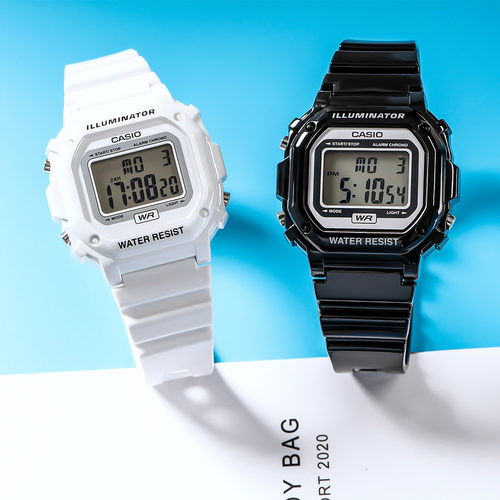卡西欧CASIO手表男女F108WHC-7B 7A 1A 4A运动经典复古方块电子表 - 图2