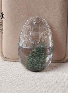 观音吊坠水晶一物一图