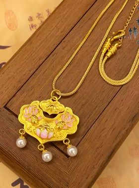 古法镀金久不掉色金店同款沙金