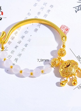 古法镀金不掉色金店同款沙金