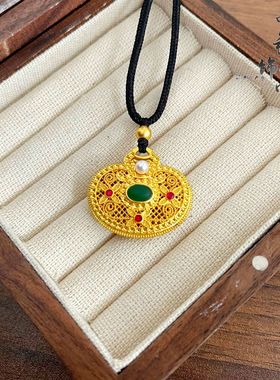 越南沙金金店同款高保色古法镂空