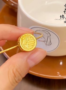 古法镀金不掉色同款沙金镂空掐丝