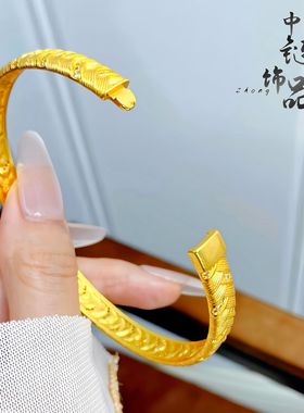 久不掉色金店同款高保色古法沙金