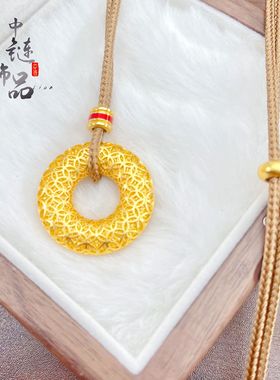 老古法凤祥金店同款沙金镂空花丝