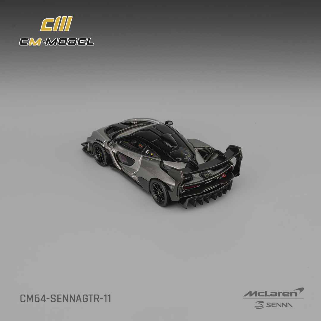 预售 CM 1:64 迈凯伦 塞纳 Senna GTR 金属银灰色合金车模 - 图3