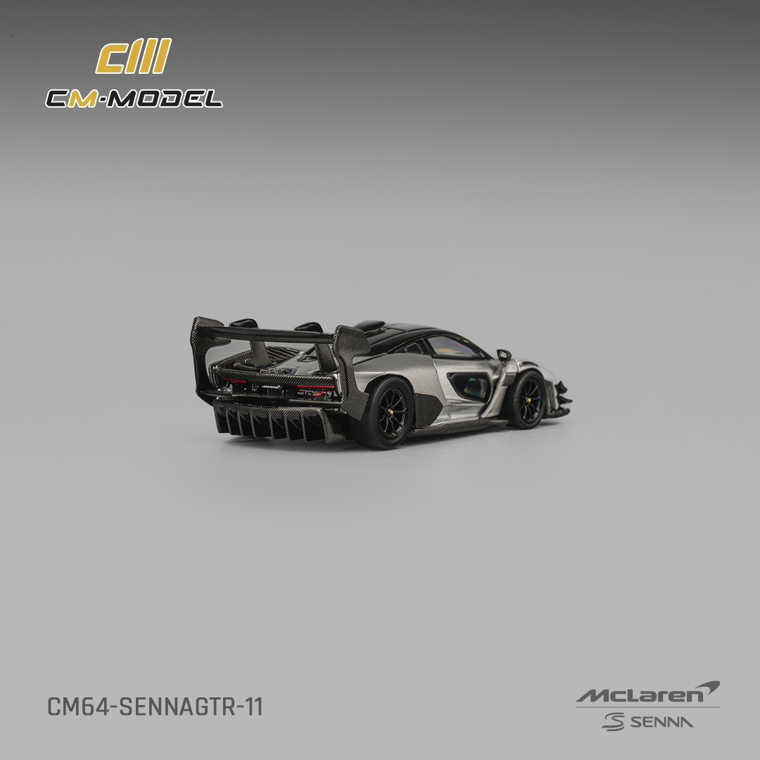 预售 CM 1:64 迈凯伦 塞纳 Senna GTR 金属银灰色合金车模 - 图1