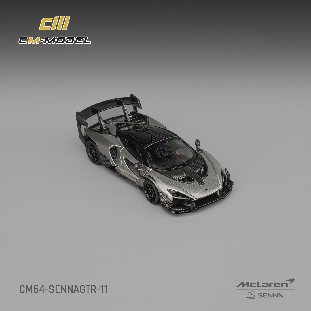 预售 CM 1:64 迈凯伦 塞纳 Senna GTR 金属银灰色合金车模 - 图2