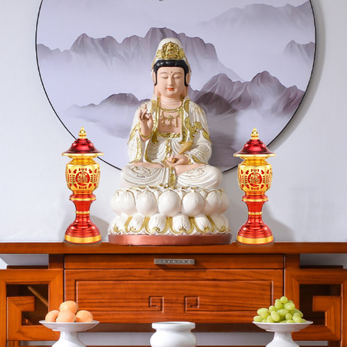 LED神社灯宫灯佛前供灯长明灯家用插电供佛灯供财神招财灯神台灯 - 图2