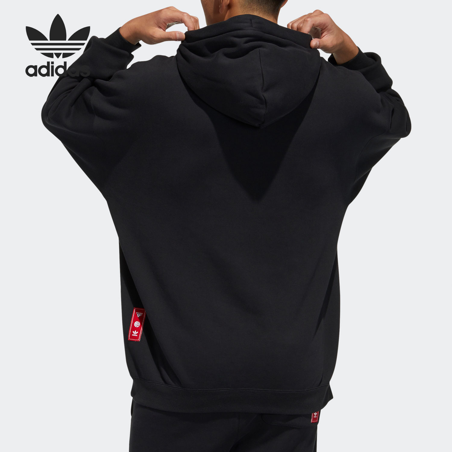 Adidas/阿迪达斯正品三叶草新款男子休闲运动套头衫卫衣 GP1865-图1