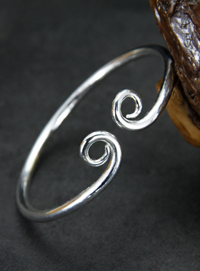 订做猴年个性紧箍咒情侣纯银手镯