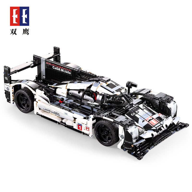 双鹰c61016遥控耐力赛车拼装玩具 doublee建构/拼插积木