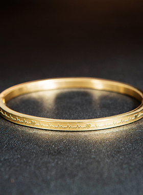 手镯钛钢欧美风百搭手环百搭女