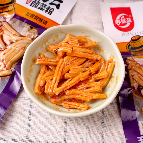 春福盈老坛酸菜粉凉粉皮香辣粉小面筋辣条8090后儿时校园怀旧零食 - 图2