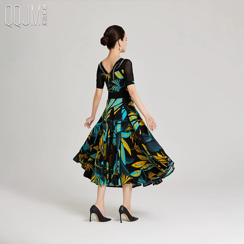 箐箐佳美 Современное танцевальное платье New 2024 High -End Modern Modern Waltz State Dance Dance Dance Drance