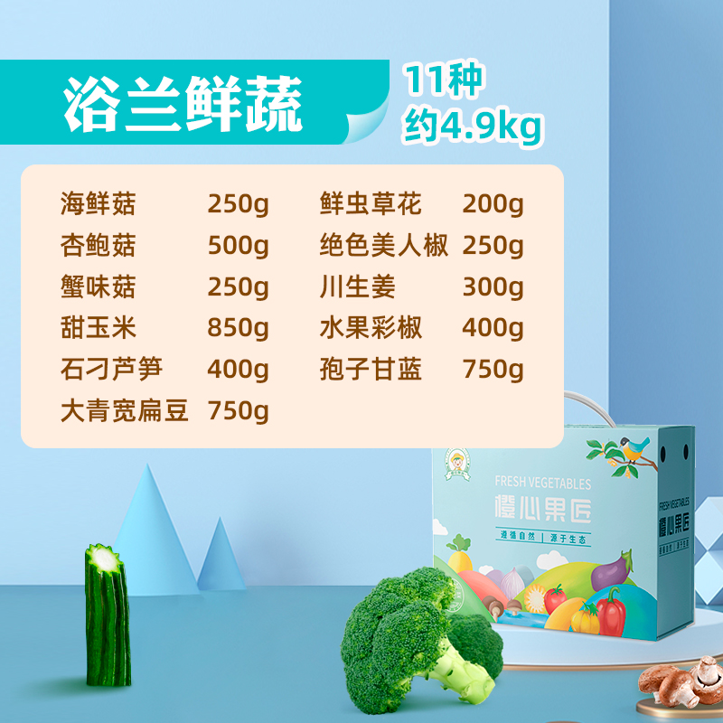 蔬菜提货券宅配卡498型 端午粽子蔬菜大礼包 购物提货卡券 全国通 - 图1
