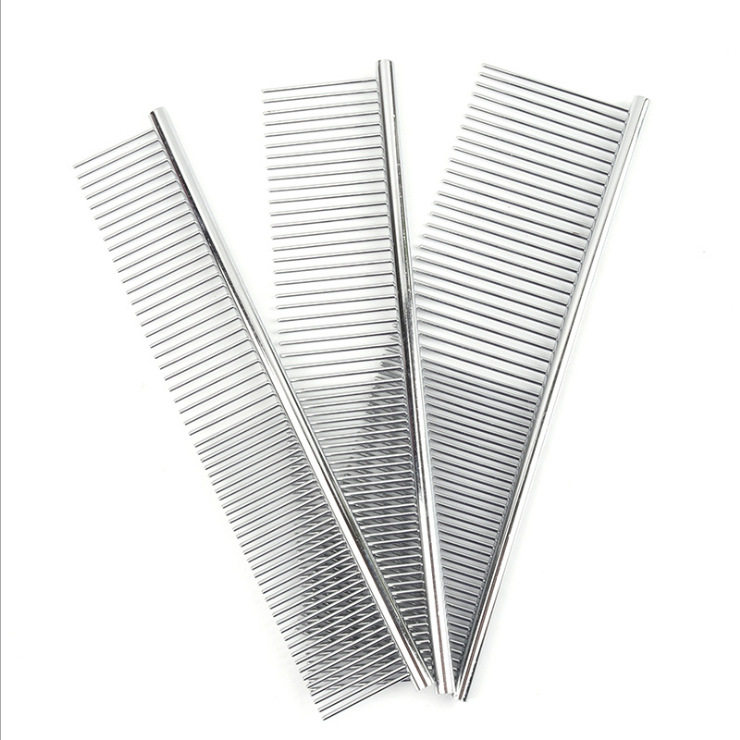 宠物梳子不锈钢排梳钢梳美容梳子去浮毛针梳狗开结梳宠物用品大全,淘宝优惠券,粉丝福利购,淘宝优惠卷