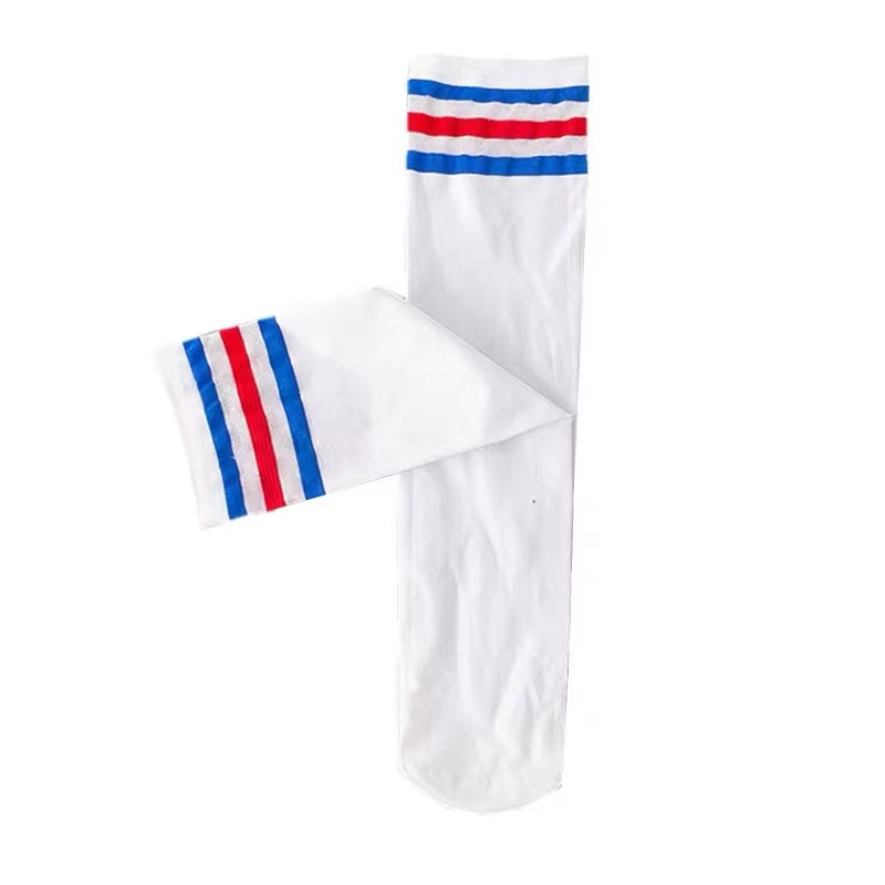 儿童丝袜白色长筒袜过膝盖女童夏季薄款宝宝舞蹈打底袜子春秋韩版 - 图3