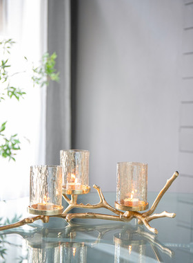 铝制进口装饰美式桌面烛台