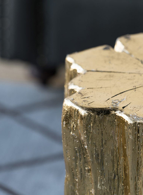 创意装饰摆件树桩角几树脂