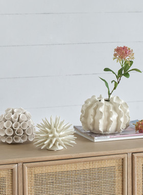 陶瓷珊瑚地中海装饰品摆件桌面