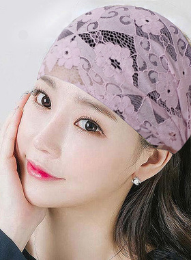 发带蕾丝甜美洗脸遮白发碎发薄款