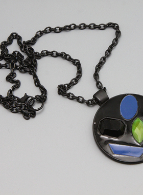 Y复古vintage波谱拼接中古项链毛衣链孤品